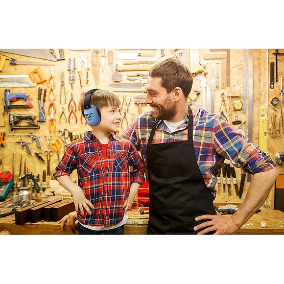 Heartek Kids Earmuffs Hearing Protection - Junior Ear Defenders Ocean Blue - Picture 2 of 8